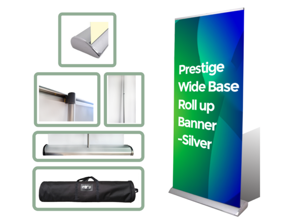 Prestige Roll Up Banner Printing Silver