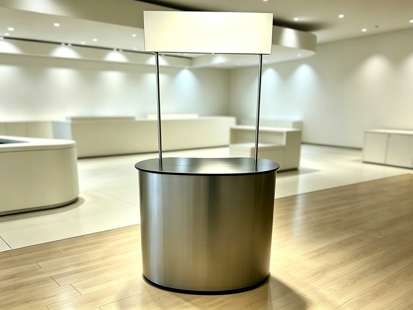 oval counter with head front